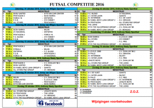 Programma Futsal