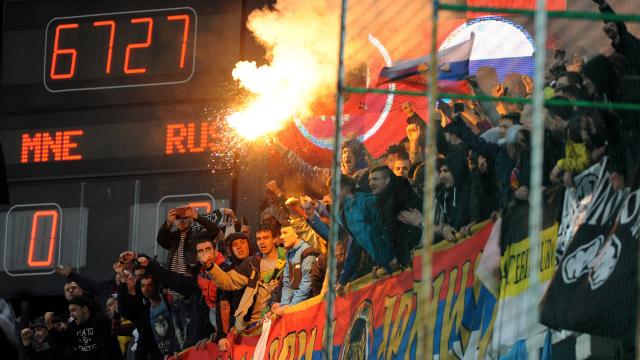 Rusland krijgt zege gestaakte EK-kwalificatiewedstrijd in Montenegro