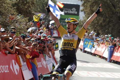 Prachtige zege Lindeman in Vuelta
