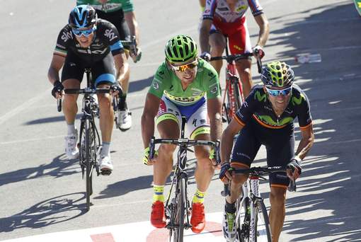 Valverde wint vierde etappe, coup Dumoulin mislukt