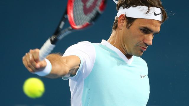 Federer verslaat Dimitrov en bereikt halve finales in Brisbane