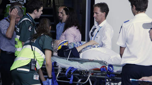 Toeschouwer valt van tribune tijdens Australian Open