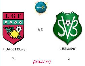 Suriname na penalty’s ten onder tegen Guadeloupe