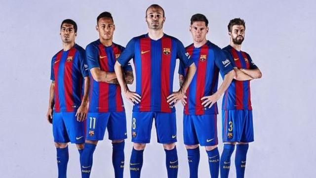 Verticale strepen terug op shirt FC Barcelona