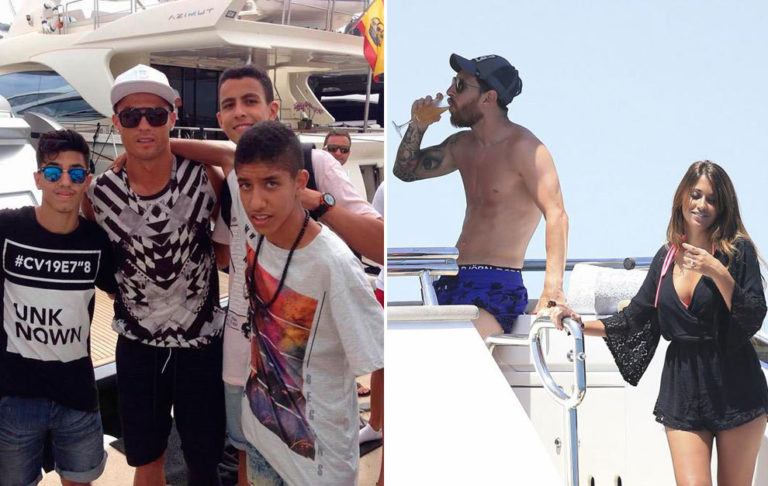 Cristiano Ronaldo and Messi holiday together in Ibiza