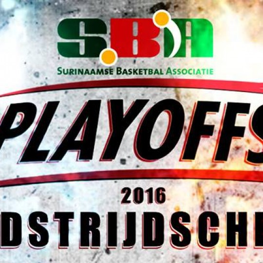 SBA PLAY-OFFS WEDSTRIJDSCHEMA 25 JUL – 31 JUL 2016