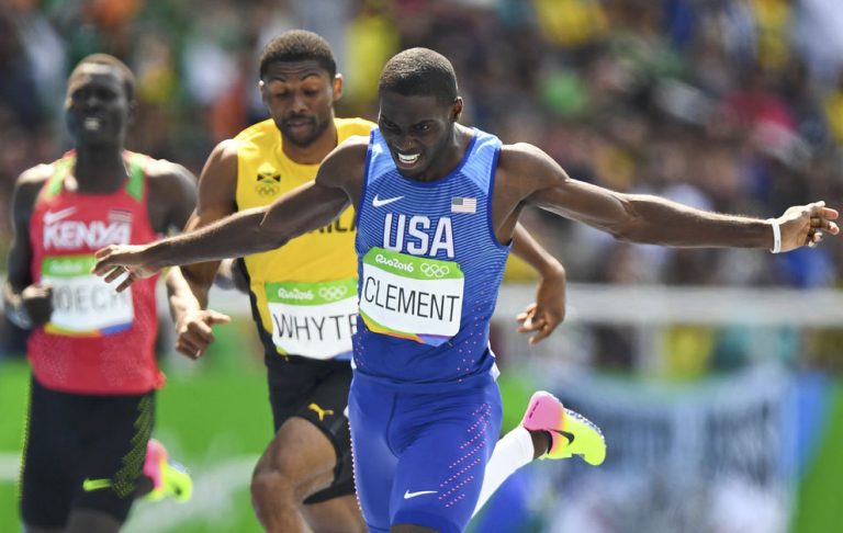 Clement wins 400m hurdles