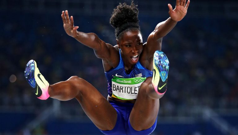 BARTOLETTA LANDS WOMEN’S LONG JUMP GOLD