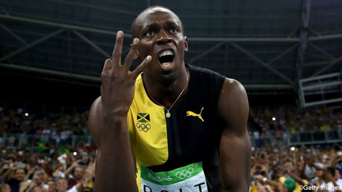 Bolt heeft zijn “triple-triple” te pakken: goud voor Jamaica op de 4x100m