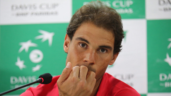Buikloop velt Nadal tijdens Davis Cup in India