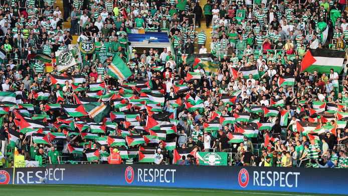 Celtic krijgt boete voor Palestijnse vlaggen
