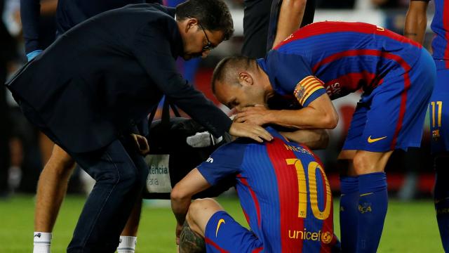 Barcelona drie weken zonder Messi door liesblessure