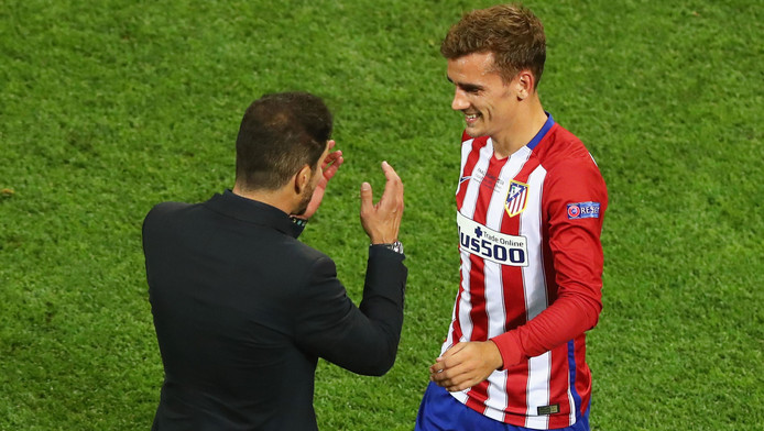 Atlético-ster Griezmann wil alleen weg bij vertrek Simeone