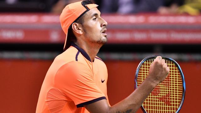 Kyrgios acht weken geschorst voor wangedrag bij toernooi Shanghai