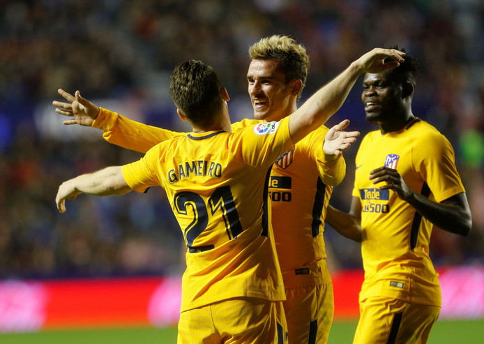 Atlético Madrid geeft Levante een pak slaag