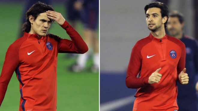 Cavani and Pastore fail to return to PSG training on time after winter break