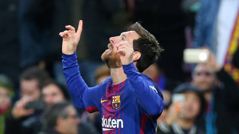 Jubilaris Messi leidt zege Barcelona op Levante in