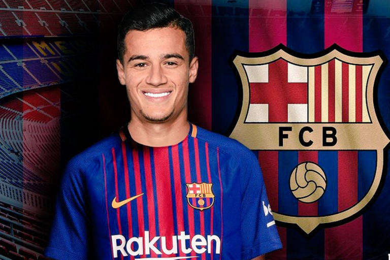 COUTINHO OFFICIEEL NAAR BARCELONA