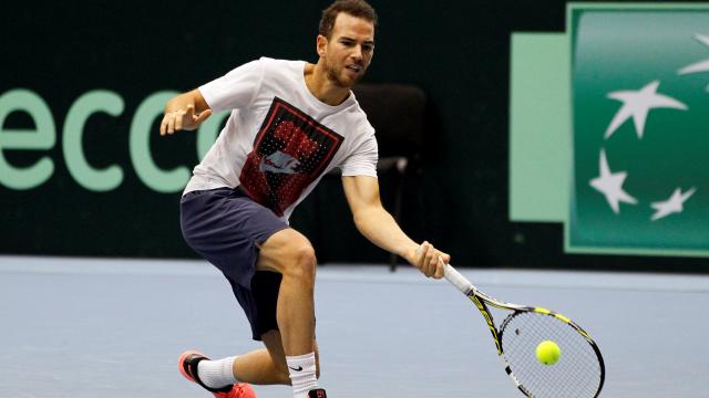 De Bakker treft Mannarino in plaats van geblesseerde Pouille in Davis Cup
