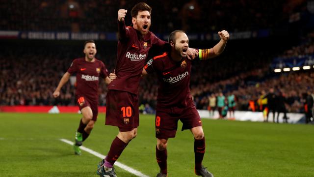 Barça houdt dankzij eerste goal Messi tegen Chelsea stand in heenduel