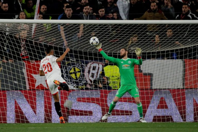 De Gea redt ManUnited tegen Sevilla