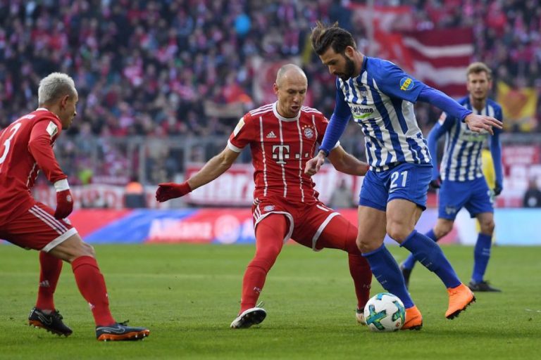 Puntenverlies voor Bayern met Robben
