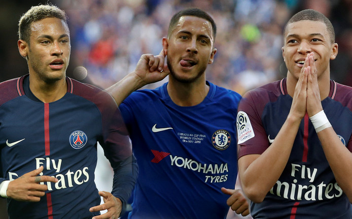 Wie moet Ronaldo opvolgen? Hazard, Mbappé of toch Neymar?