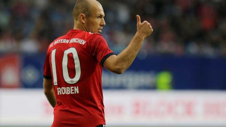 Arjen Robben trapt af in Bundesliga