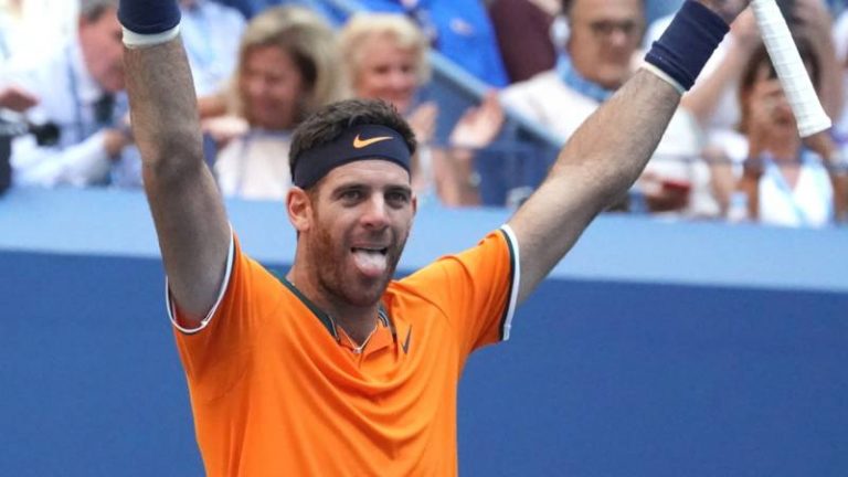 Del Potro naar halve finales US Open; weer geen Amerikaans succes