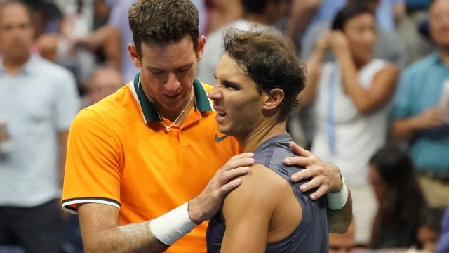 Del Potro eerste finalist US Open na opgave Nadal