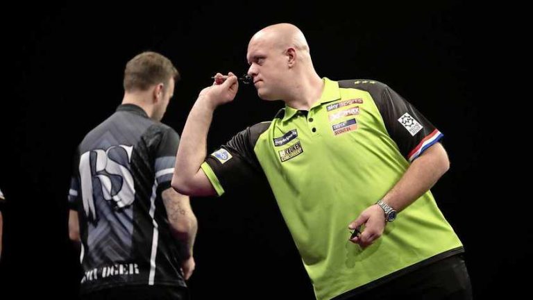 Indrukwekkend optreden Van Gerwen
