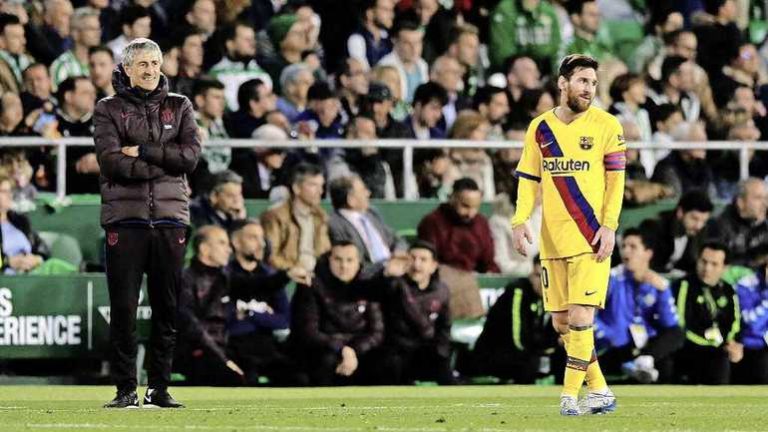 Trainer Setién: Messi sluit af bij Barcelona
