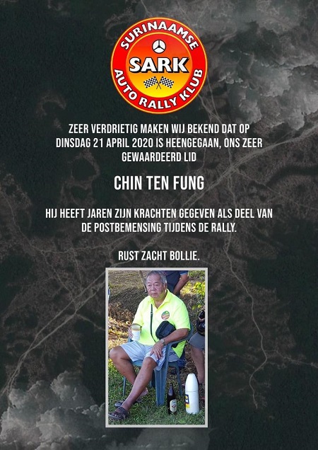 Sark lid Chin Ten Fung overleden