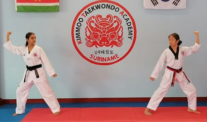 Taekwondoka’s Bhagwandas en Chou in online stijlkampioenschap