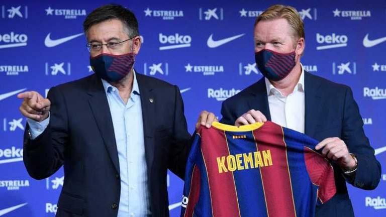 Ronald Koeman zet zijn handtekening in Barcelona