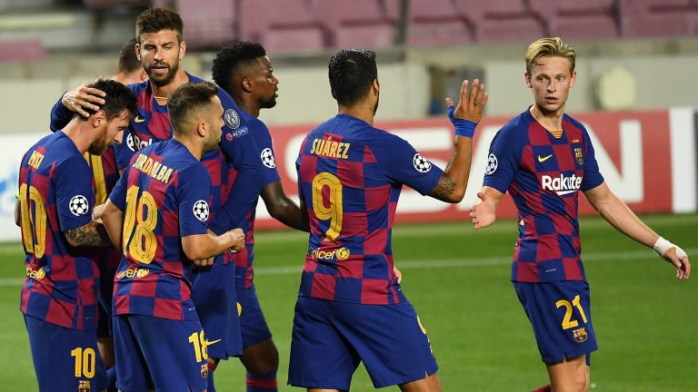 Barcelona verslaat Napoli en treft Bayern in kwartfinales CL