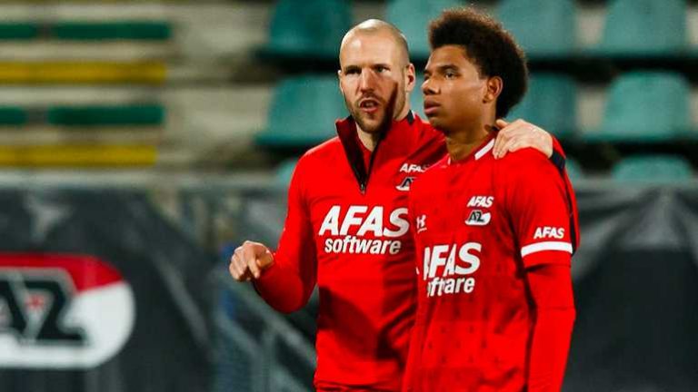 AZ met Calvin Stengs en Ron Vlaar tegen Viktoria Plzen