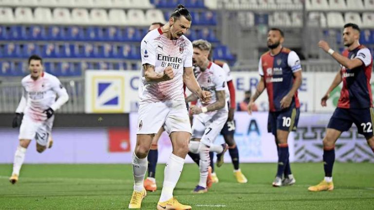 Ibrahimovic neemt AC Milan op sleeptouw met twee goals