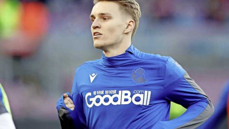 Martin Ødegaard nu in het shirt van Arsenal