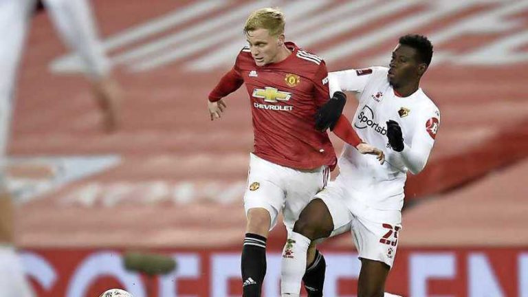 FA Cup: Donny van de Beek en Manchester United met hakken over de sloot verder