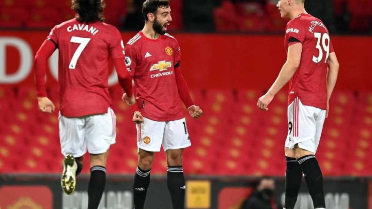 Manchester United laat in de laatste seconden tegen Everton de zege glippen