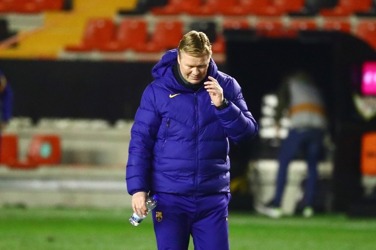 Er blijft Koeman maar weinig bespaard bij Barcelona