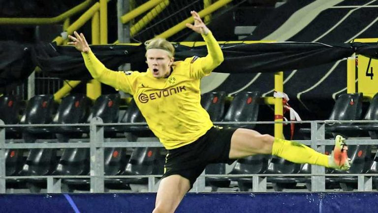 Erling Braut Haaland knalt Dortmund door in Champions League en schrijft historie