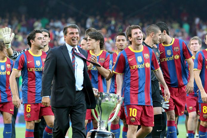 Laporta wil Messi met levenslang contract aan Barça binden