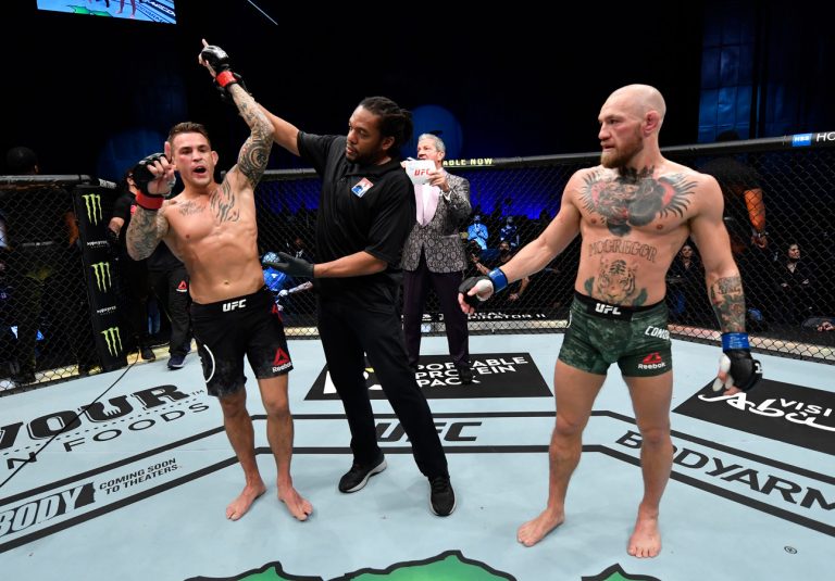 Dustin Poirier in de clinch met Conor McGregor: inzet half miljoen euro aan donatie