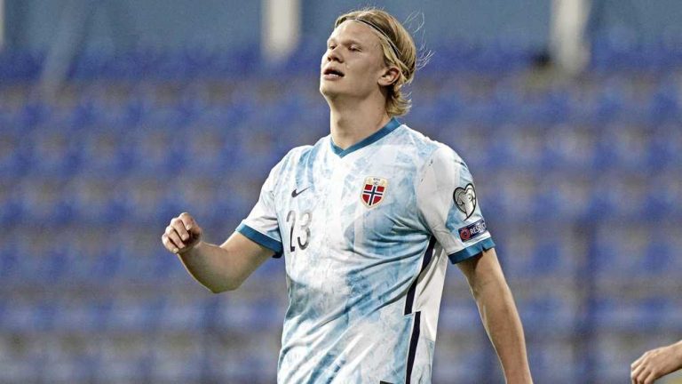 Vader Haaland en manager Raiola praten in Barcelona over transfer