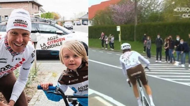 Massale steun renners na emotioneel bericht van uit ’De Ronde’ gehaalde Michael Schär