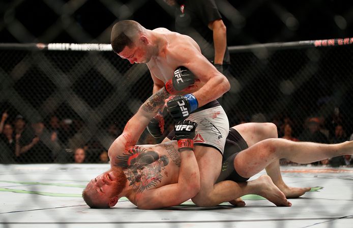Nate Diaz maakt rentree in UFC en derde gevecht tegen McGregor lijkt een optie