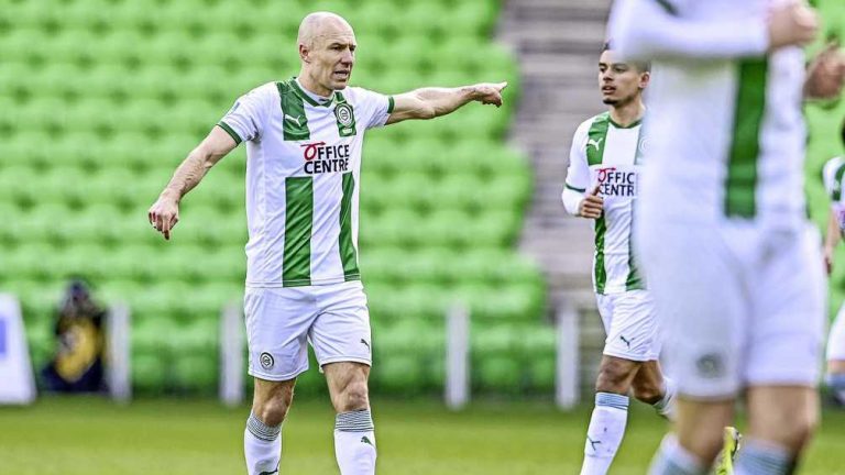 FC Groningen blijft met kater achter na rentree Arjen Robben
