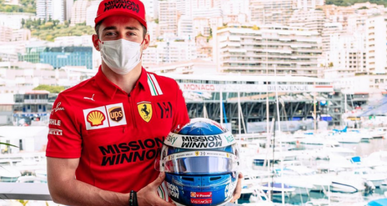 Zes coureurs rijden in Monaco met speciale helm